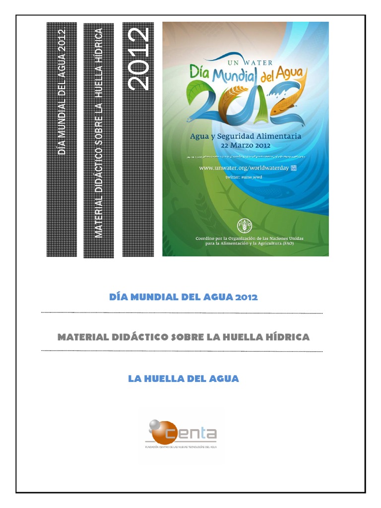 Material Didáctico: Huella Hídrica 2012 | PDF | Uso del agua | Agua