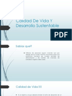 Calidad de Vida Y Desarrollo Sustentable