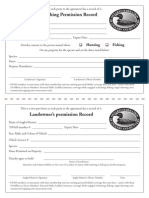 Landowners Permission Form