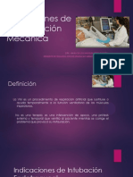 Indicaciones de Ventilación Mecánica