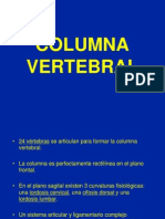 1 - Columna Vertebral - Generalidades