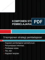 Komponen Strategi Pembelajaran