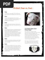 Pit Bull Fact Sheet