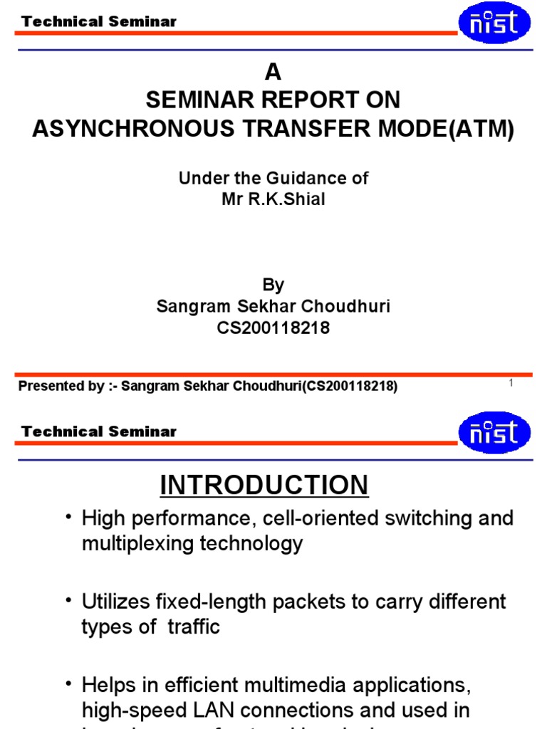 Overview of Asynchronous Transfer Mode | PDF | Asynchronous Transfer ...