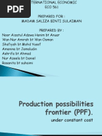 Production Possibilities Frontier (PPF)