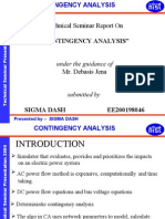 Technical Seminar Report On: "Contingency Analysis"