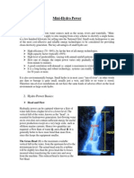 Concept of Mini Hydropower Plant