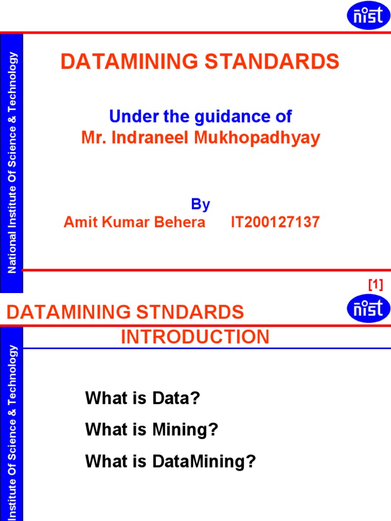 Data Mining Standards | PDF | Data Mining | Application Programming ...