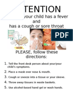 If You or Your Child Has a Fever and Has