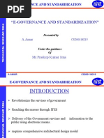 E-governance and Standardization