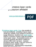 1mw Puntatore Laser Verde Prestazioni Affidabili