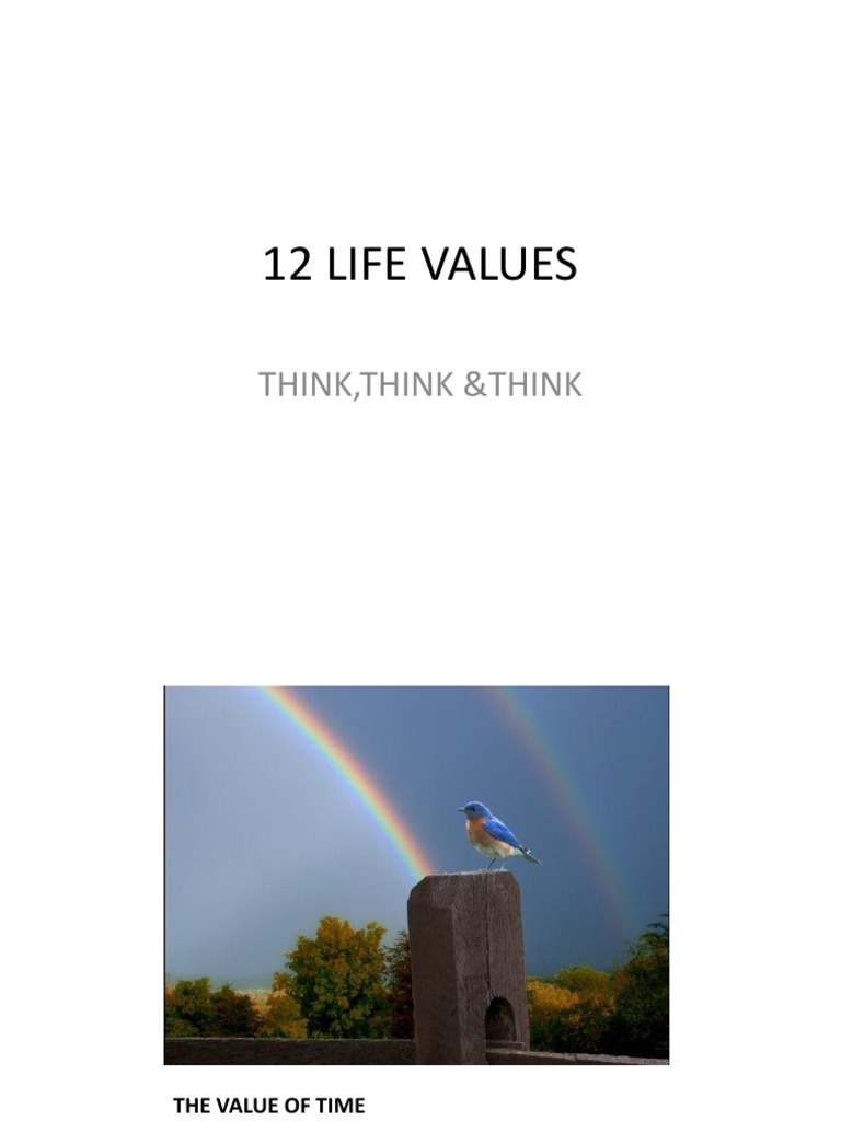 12 Essential Life Values | PDF
