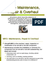 MRO-Maintenance, Repair & Overhaul