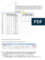 Sampling Analysis Tool: Sample Workbook