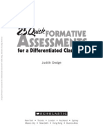 25 Quick Formative Assessments