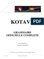 Official grammar of Kotava (v3.05, sept 2005)