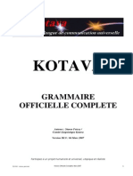 Official Grammar of Kotava (v3.08, March 2007)