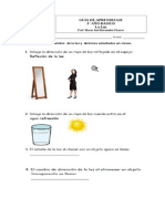 Guía aprendizaje luz 3° básico