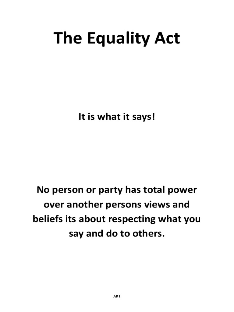 The Equality Act PDF