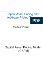 Capital Asset Pricing and Arbitrage Pricing Theory: Prof. Karim Mimouni