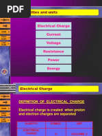 Quantities and Units: Electrical Charge Current