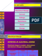 Quantities and Units: Electrical Charge Current