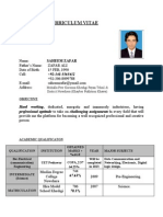 Curriculum Vitae: Mohalla Peer Koroona Kheshgi Payan Tehsil & District Nowshera (Khayber Pukhtoon Khawa)