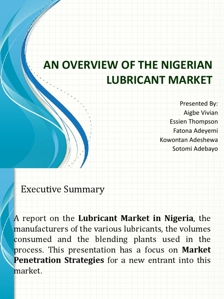 An Overview of the Nigerian Lubricant Market