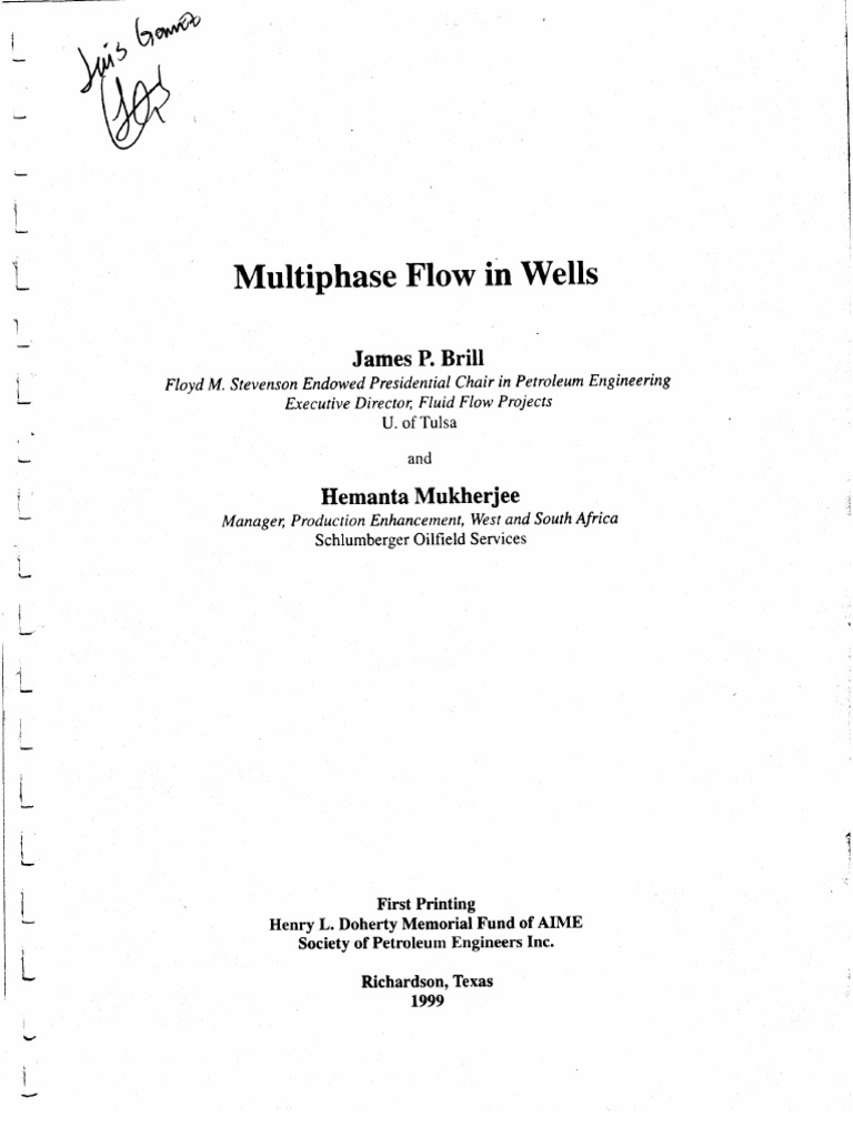 Multiphase Flow in Wells | PDF