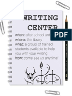 Writing Center Poster