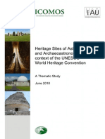 Astronomy and World Heritage Thematic Study