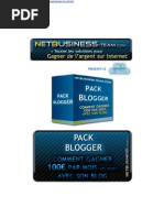 Download Pack Blogger  Comment Gagner de largent avec son blog by Lucas F- SN22008885 doc pdf