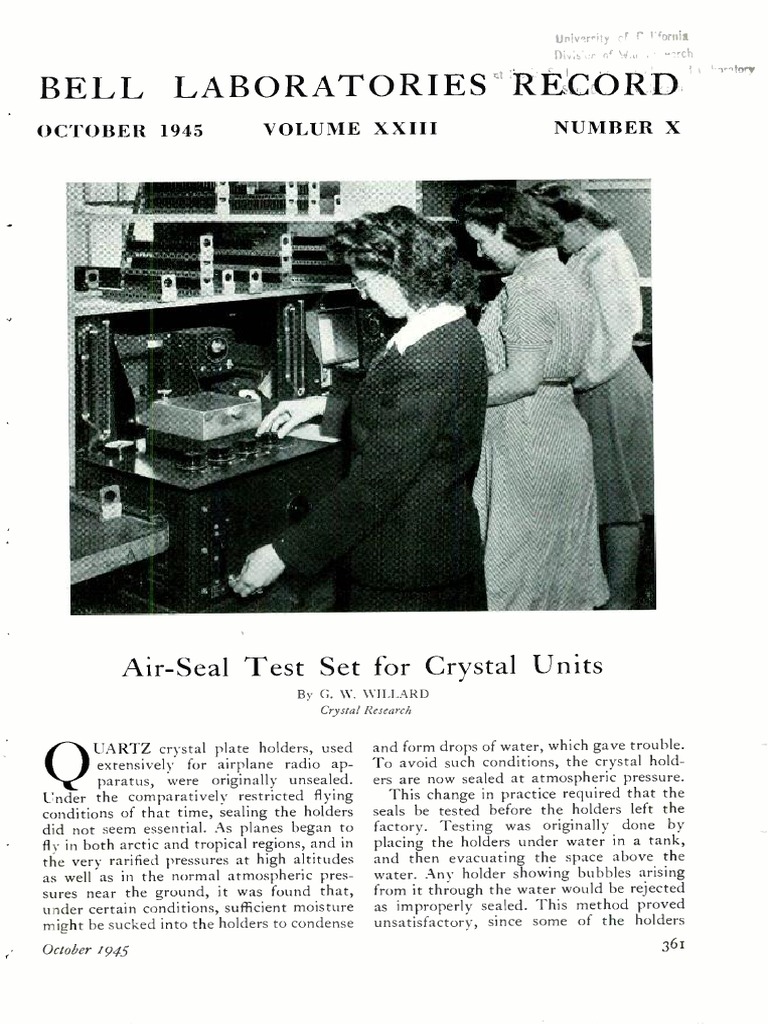 Bell Laboratories Record 1945 10 | PDF | Foreign Language Studies