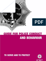 To Serve and Protect: Guide For Police Conduct and Behaviour