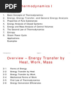 Thermodynamics 1 - Energy, Energy Transfer, and General Energy Analysis 