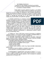 Hotărîre Nr. 1 Din 28.05.2012 Privind Aplicarea Măsurilor de Protecţie În Cazurile de Violenţă În Familie.