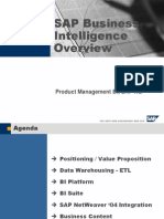 SAP Business Intelligence: Product Management BI, SAP AG