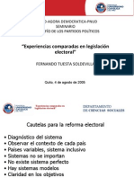 D 2005 Experiencias comparadas en legislación electoral. Quito.pdf