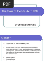 Sale of Goods Act 1930