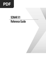 SONAR X1 Reference Guide en