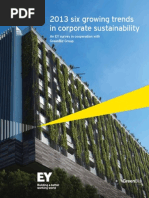 Six Growing Trends in Corporate Sustainability 2013