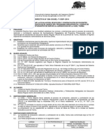 Directiva Para El Concurso Público Para Contrata de 10 Acompañantes Pela - Tarma 2014