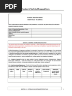 Section 6 - Technical Proposal Form