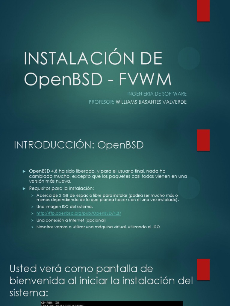 Instalación de Openbsd - FVWM | PDF | Sistema de archivos | Archivo de ...