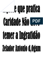 Aquele Que Pratica Caridade