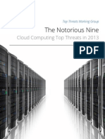 The Notorious Nine Cloud Computing Top Threats in 2013