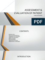 Assessment & Evaluation of Patient