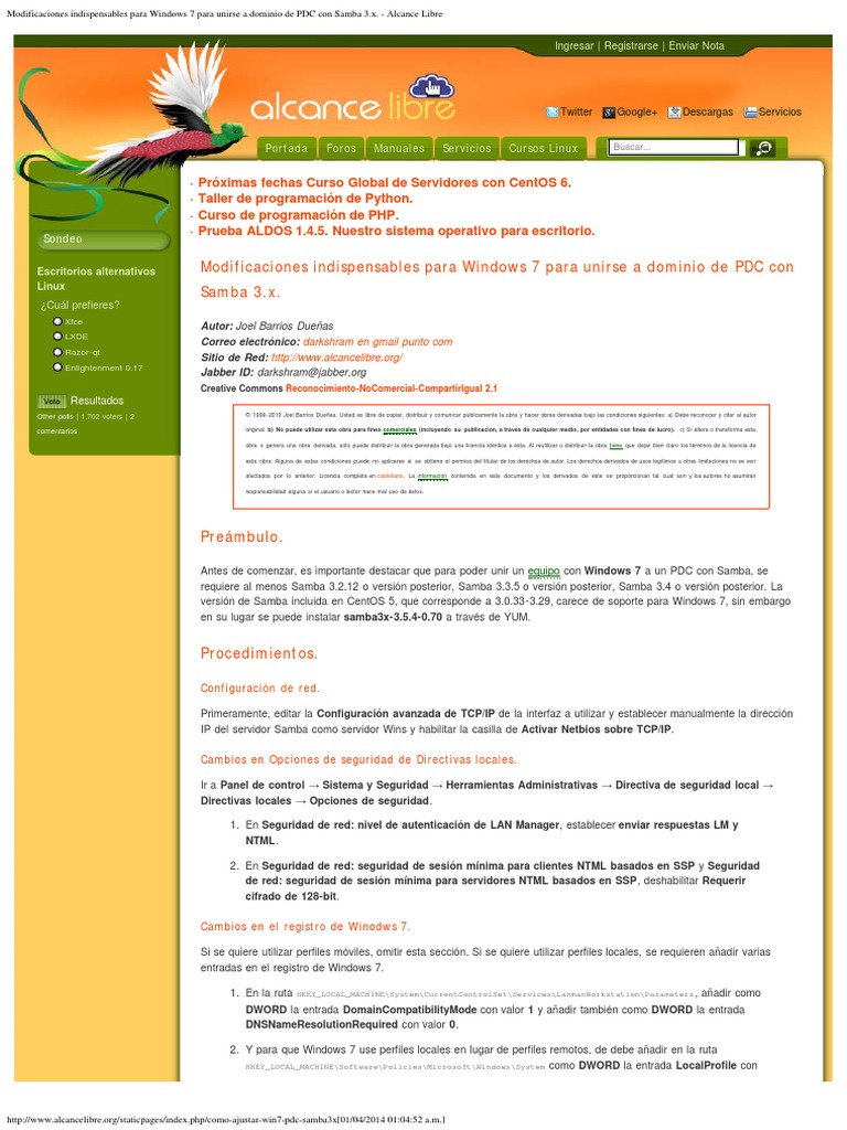 windows 7 samba version