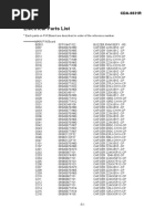 Electrical Parts List: CDA-9831R