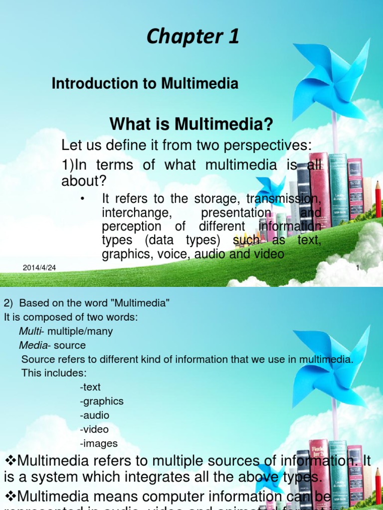 Introduction To Multimedia PDF Digital Audio Multimedia